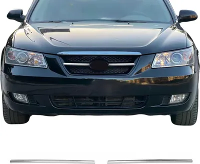 Zdjęcie produktu dla Listwa osłony chłodnicy Listwa osłony chłodnicy do Hyundai Sonata 5 2005-2010 chrom srebrny 2x