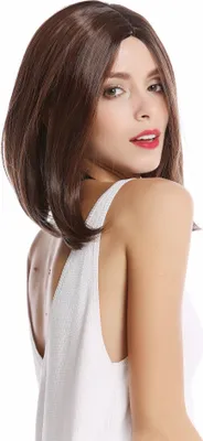Produktbild von WIG ME UP Perücke Longbob Mittelscheitel Dunkel Braun YZF-4365-4/30