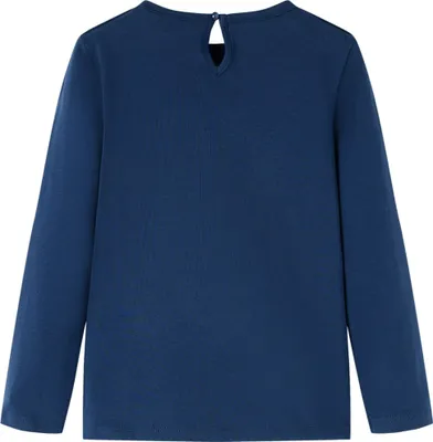 Image de vidaXL T-shirt manches longues enfant bleu marine 92