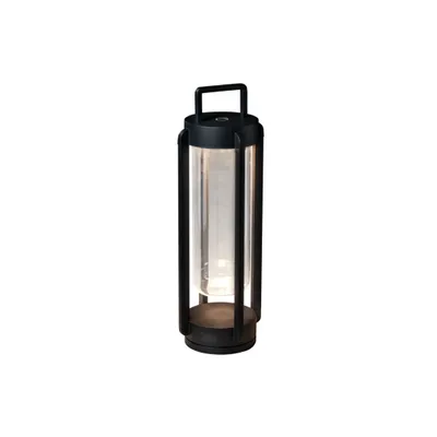 Produktbild von Konstsmide LED Designer-Laterne Otranto | schwarz | Indoor/Outdoor | Aluminum/Glas | 7823-750