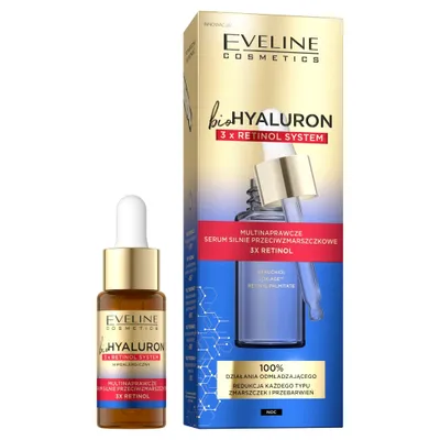 Immagine prodotto di Eveline Cosmetics Bio Hyaluron 3x Retinol System Serum, 18 ml