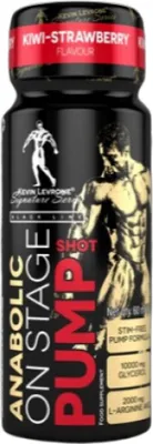 Produktbild von LEVRONE Anabolic On Stage Pump Shot 60 ml – Flüssiges Pre-Workout mit Apfel-Birne Geschmack | L-Arginin & Betain