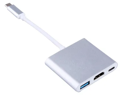Obrázek produktu pro Multifunkční adaptér USB 3.1 typu C na HDMI 3 v 1 s digitálním výstupem a nabíjecím portem