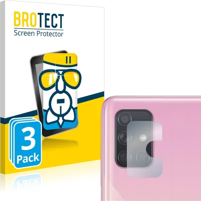 Produktbild von 3x BROTECT Schutzglas für Samsung Galaxy A71 (NUR Kameraschutz) Schutzfolie Panzer Folie Glas Display Schutz klar