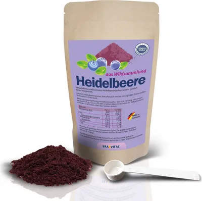 Produktbild von Heidelbeere aus Wildsammlung, 250 Pulver