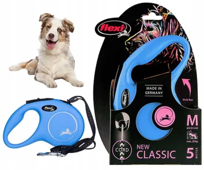 Zdjęcie produktu dla flexi New Classic M lina 5 m niebieska