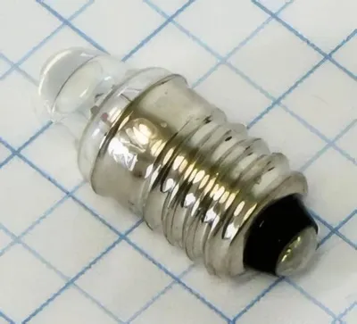 Image de Ampoule 2,2V 300mA, culot E10, avec lentille