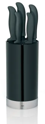 Produktbild von Kela Messerblock Acida PP-Kunststoff schwarz 22,5cmh 11cmØ, 11287