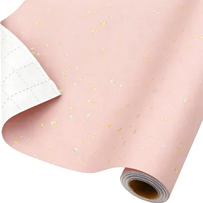 Imagen del producto de Papel de regalo rosa, 43 cm x 10 m, de papel kraft, para cumpleaños