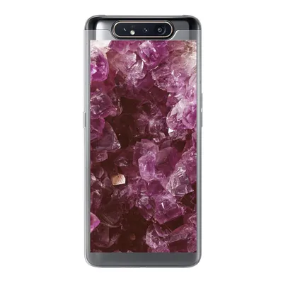 Produktbild von MuchoWow® Handyhülle Schutzhülle Hülle für Samsung Galaxy A80 Edelsteine - Amethyst - Kristalle und Edelsteine Silikon Softcase Handy Hülle - Schutzdeckel