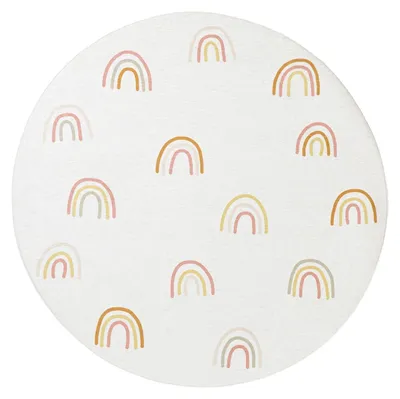 Zdjęcie produktu dla Dywan dziecięcy okrągły - Evi Rainbow Kolorowy