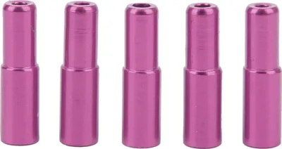 Obrázek produktu pro Duuti 5ks 5mm Fahrradbremsbremskabel Innere Endkappen Crimps Aluminiumlegierung Shifter Ferrules für Road Mountain Bikespurple