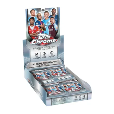 Produktbild von 2025/26 Topps Chrome UEFA Club Competitions Hobby Box