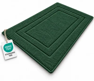 Zdjęcie produktu dla Mata łazienkowa frotte 700 g/m²  50 x 80 cm ciemnozielona