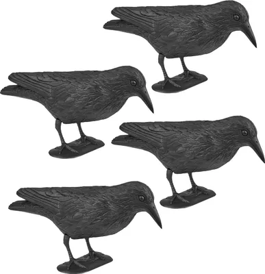 Produktbild von 4 x Vogelschreck Krähe sitzend