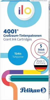 Produktbild von Pelikan Großraum-Tintenpatronen ilo 4001 GTP/5 türkis
