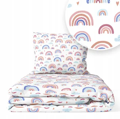 Produktbild von Kinderbettwäsche 100x135 Baumwolle Baby Bettwäsche Set 100x135 + 40x60 Kissenbezug Jungen & Mädchen Kleinkind Bettbezug