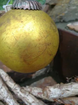 Image de Boule de Noël en verre, Markov, or antique Markov - lisse