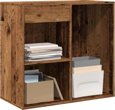 Produktbild von "2026 Promotion" Kosmetikschrank Altholz-Optik 80x40x75 cm - Holzwerkstoff - Nachtkonsole CC31761
