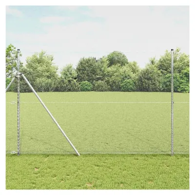Produktbild von Zaunpfosten Silber 25 x 1,5 m (13 mm Maschenweite) Stahl Gartenzaun für Hundezaun, Weidezaun, Gartenzaun und Hühnerzaun