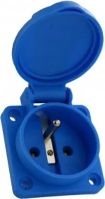 Immagine prodotto di Presa di corrente da esterno 230V 16A IP54 Presa di corrente sistema francese tipo E con spinotto di messa a terra Presa di corrente da incasso Presa di corrente da esterno Doktorvolt