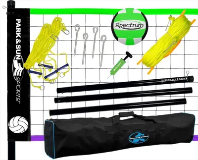 Zdjęcie produktu dla Zestaw do siatkówki Park&Sun Sports – stalowa siatka, zestaw rekreacyjny do użytku na świeżym powietrzu