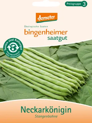 Produktbild von Bingenheimer Saatgut Stangenbohne Neckarkönigin 1 Stück