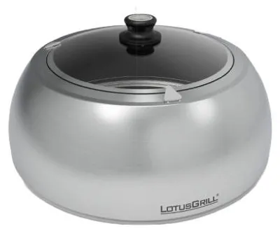 Produktbild von LotusGrill Grillhaube Classic DK-SG-34 – Glasdeckel & Edelstahl, hitzebeständig