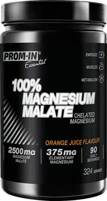 Produktbild von 100% Magnesium Malate Pulver, Orange, 324 g