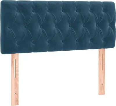 Produktbild von vidaXL Kopfteil Dunkelblau 100x7x78/88 cm Samt