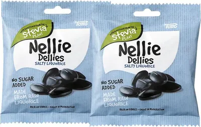 Produktbild von 2 x Nellie Dellies Salz Lakritz 90g