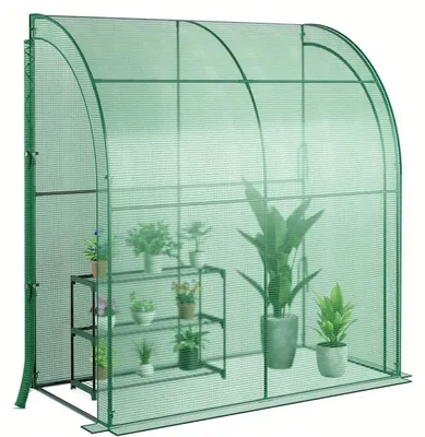 Immagine prodotto di Mini serra da coltivazione - Serra da giardino - Serra - Serra da coltivazione - Vaso per piante - 198,5 x 98 x 215 cm - Include un sistema a 3 livelli per la coltivazione di fiori