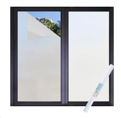 Matte Fensterfolie, selbstklebend, 30x500 cm, Weiß