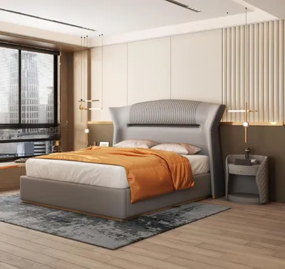 Produktbild von Schlafzimmer Bett Polsterbett Doppelbett Design Luxus Doppel 180x200