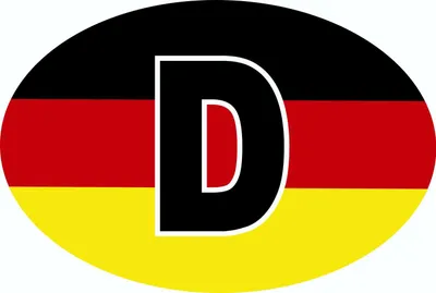 Produktbild von Hermann Schütz Aufkleber Deutschland-Flagge 125x85mm