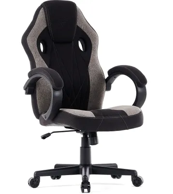 A gaming chair is shown against a white background.