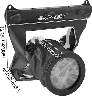 Produktbild von Wasserdichte Unterwassertasche für DSLR-Kameras schwarz 20m