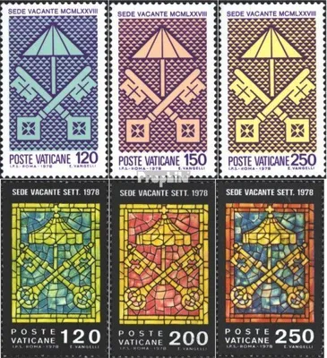 Produktbild von Briefmarken Vatikanstadt 1978 Mi 726-728,729-731 (kompl.Ausg.) postfrisch Sondermarken