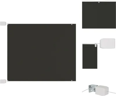 Produktbild von vidaXL Senkrechtmarkise Anthrazit 140x420 cm Oxford-Gewebe -  Sonnenschirme & Sonnenschutze