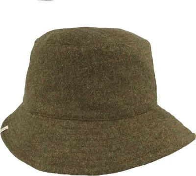 MtM warmer Bucket Stoff-Fischerhut aus Wolle mit Ohrenklappen in grün
