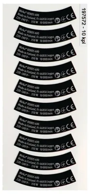 Produktbild von MIRKA Ersatzteil Typenschild EU (550, 625, 650, 680) (Bauteil Nr. 25) Stück: 40
