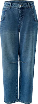 Produktbild von Blaue Denim Relaxed Fit Jeans, verkürzte Länge, Größe 42