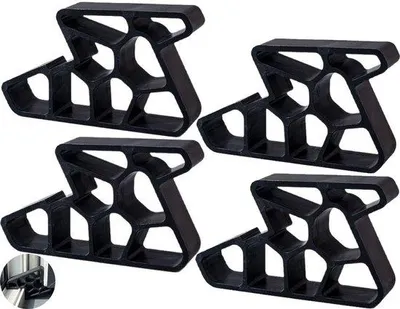 Immagine prodotto di Bloccanti per finestre, confezione da 4 pezzi - Fermafinestra - Limitatori di apertura per finestre - Sistemi di fissaggio e sicurezza per finestre - Dimensioni: 9,3 x 5,3 x 1,9 cm
