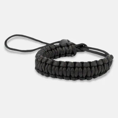 Produktbild von Lens-Aid Handschlaufe für Kamera: Paracord Wrist-Band Kameragurt für Handgelenk - schwarz