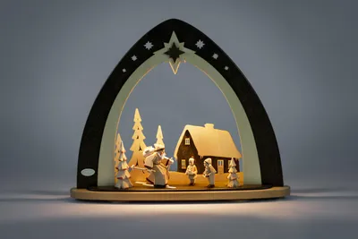 Produktbild von Lichterspitze LED "Waldweihnacht" 52,0 x 43,0 x 9,0 cm (L/H/T)