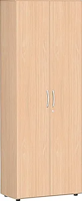 Produktbild von Geramöbel Flügeltürenschrank mit Standfüßen, inkl. Türdämpfer, abschließbar, 800x420x2160, Buche/Buche, S-386100-BB