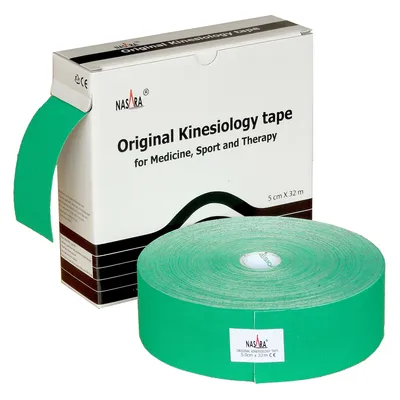 Produktbild von NASARA Kinesiologie Tape 5cm x 32m : Grün Farbe: Grün