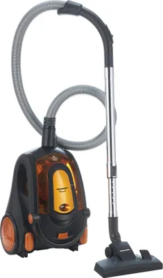 Obrázok produktu pre Bezvreckový vysávač Heinner Monarch HVC-V800BK, 800 W, sací výkon > 180 W, 2,2 l, teleskopická kovová tyč, príslušenstvo 2 v 1, kefa na pohovku, čierna/oranžová