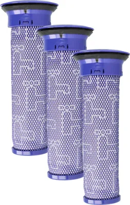 Produktbild von vhbw 3x Vormotorfilter kompatibel mit Dyson DC47, DC46, DC47i, DC38, DC36, DC38i Staubsauger - Motorschutzfilter, Abwaschbar