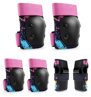 Imagen del producto de Conjunto de protección para niños, que incluye protectores para rodillas, codos y muñecas